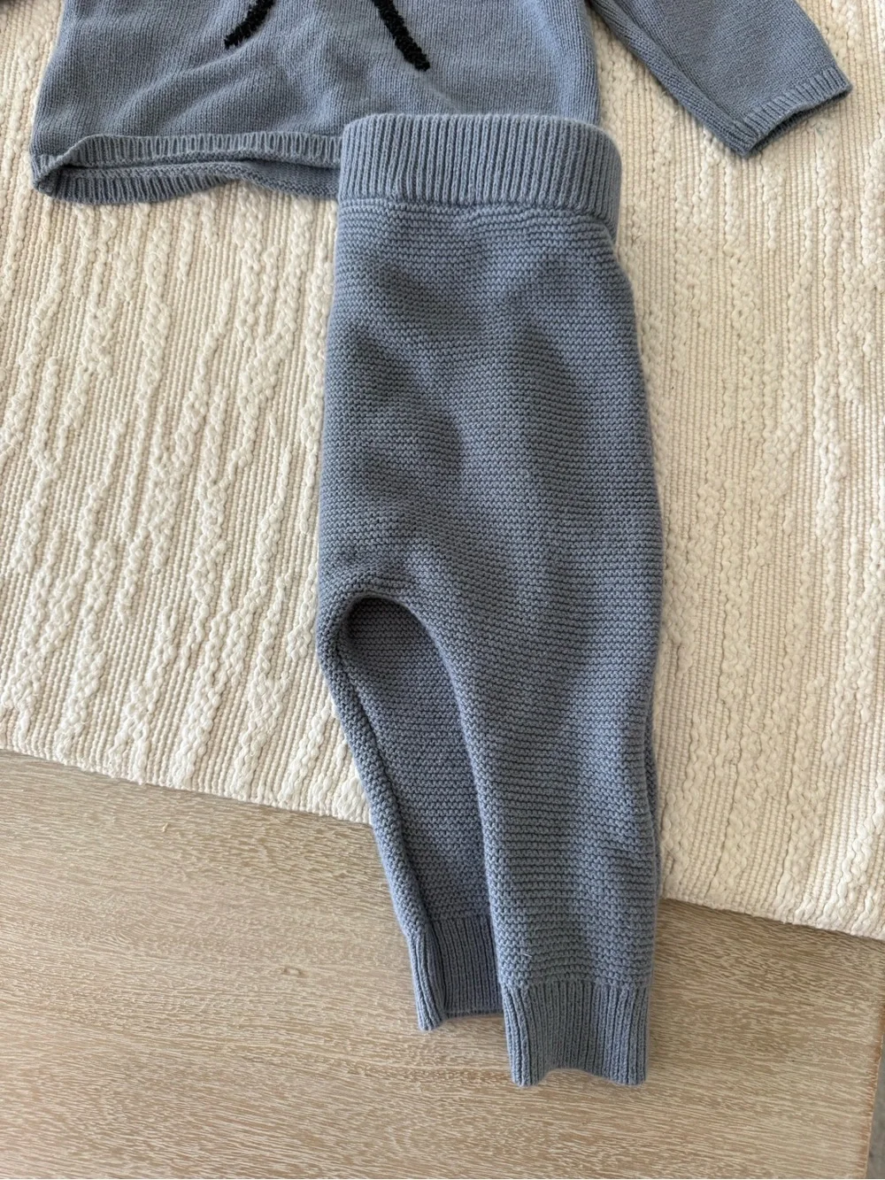 Carter's Light Gray Knit Baby Sweater Set